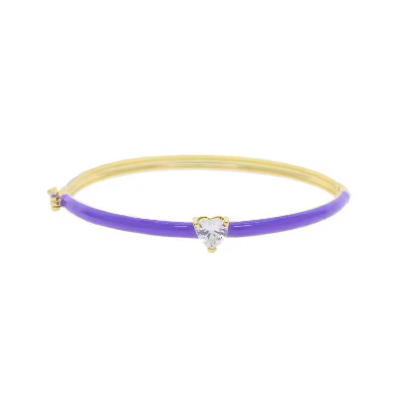 Neon zirkonia hart armband
