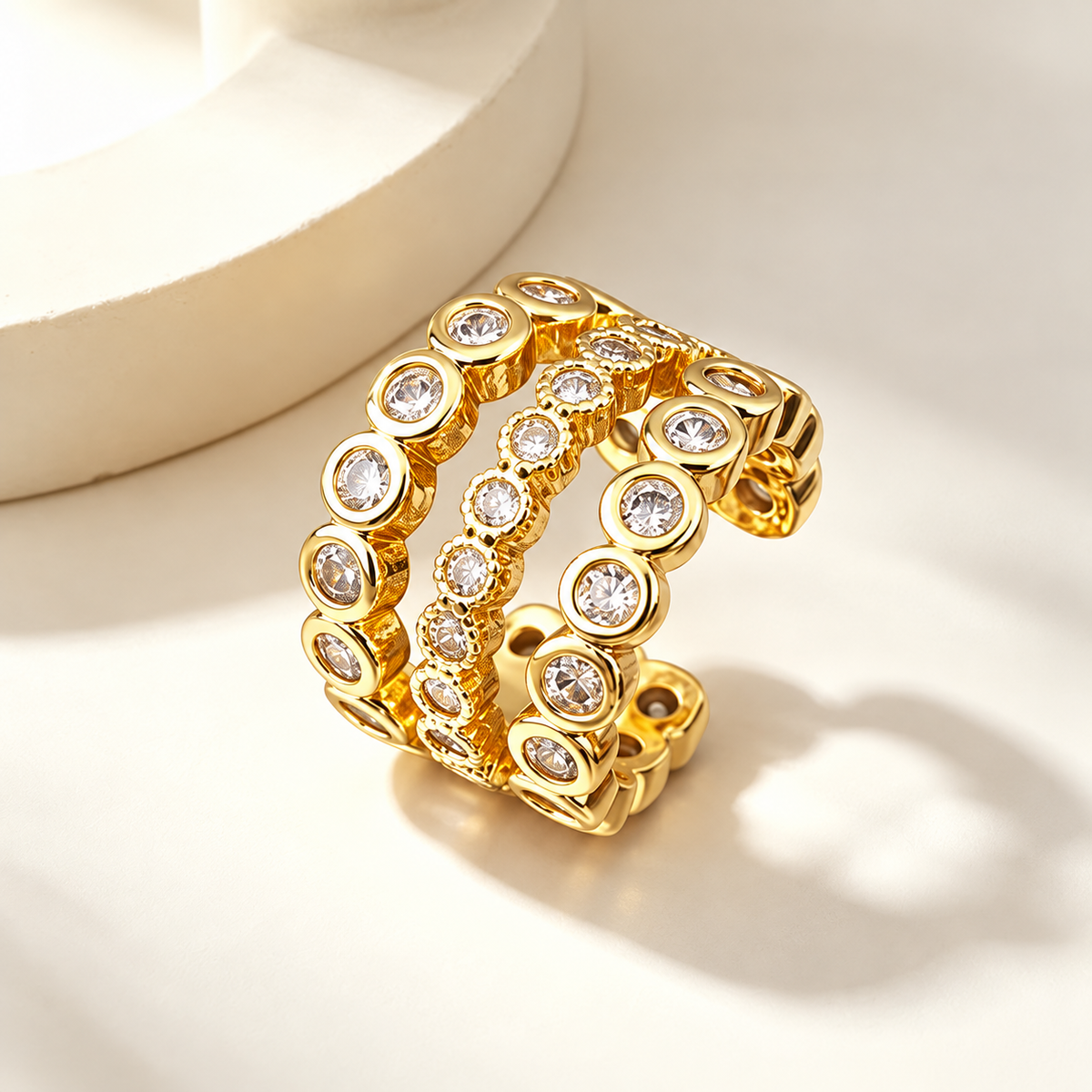 Earcuff tripple zirkonia