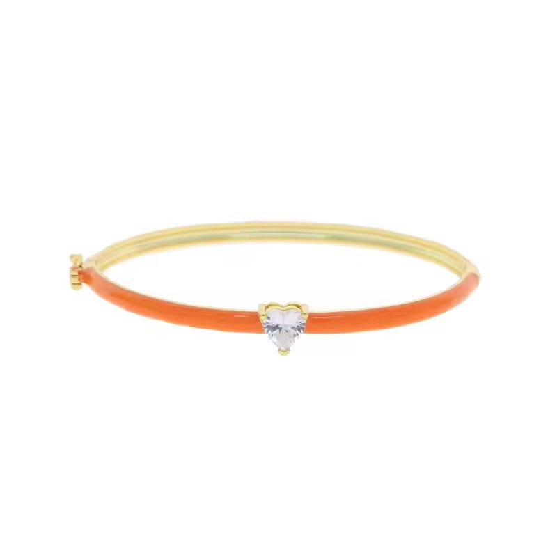 Neon zirkonia hart armband