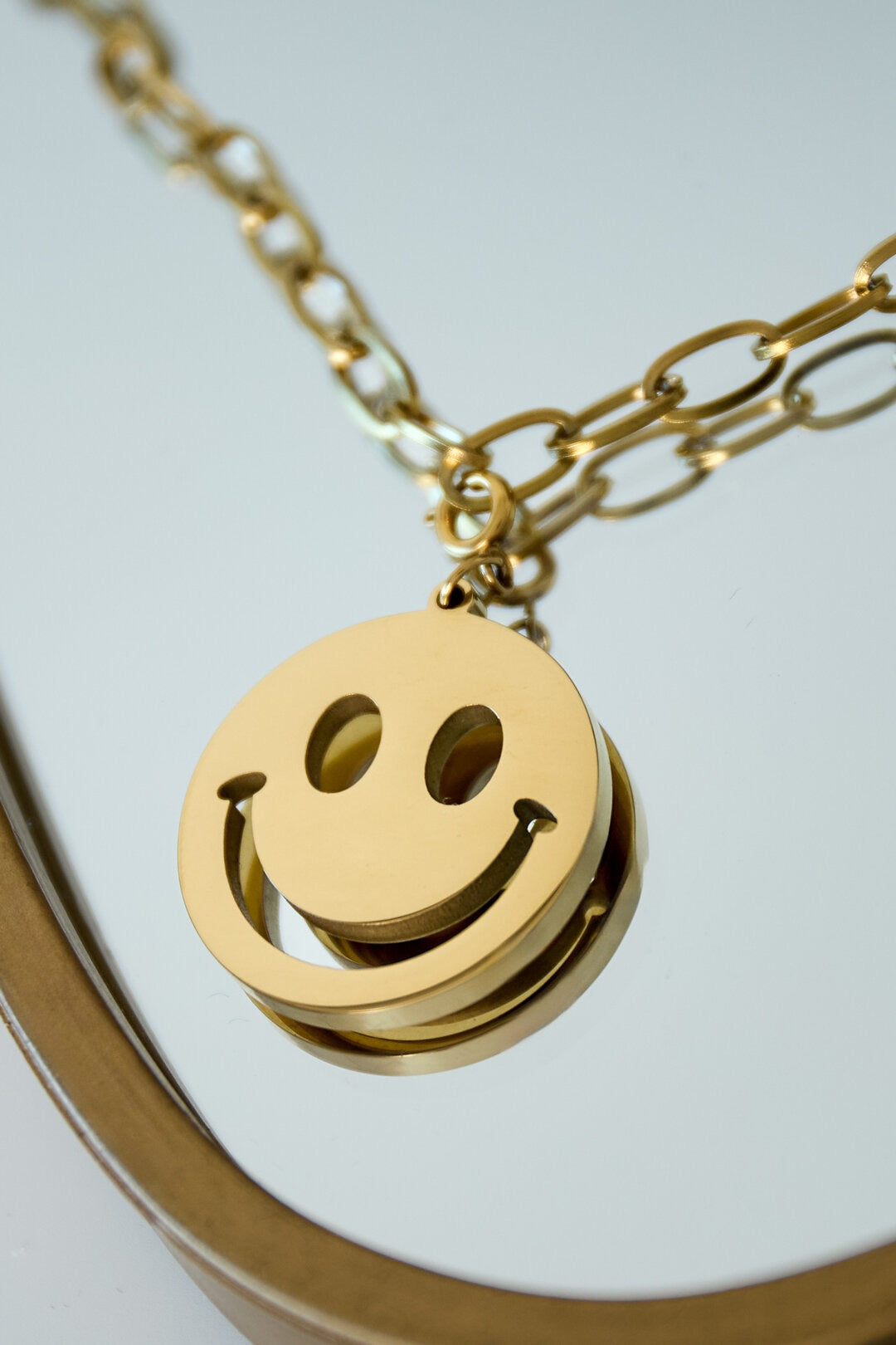 Smiley click ketting
