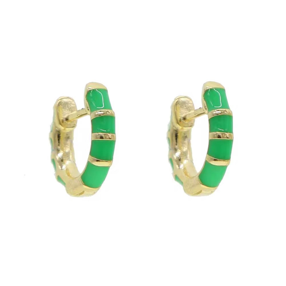 Neon Hoop Earrings