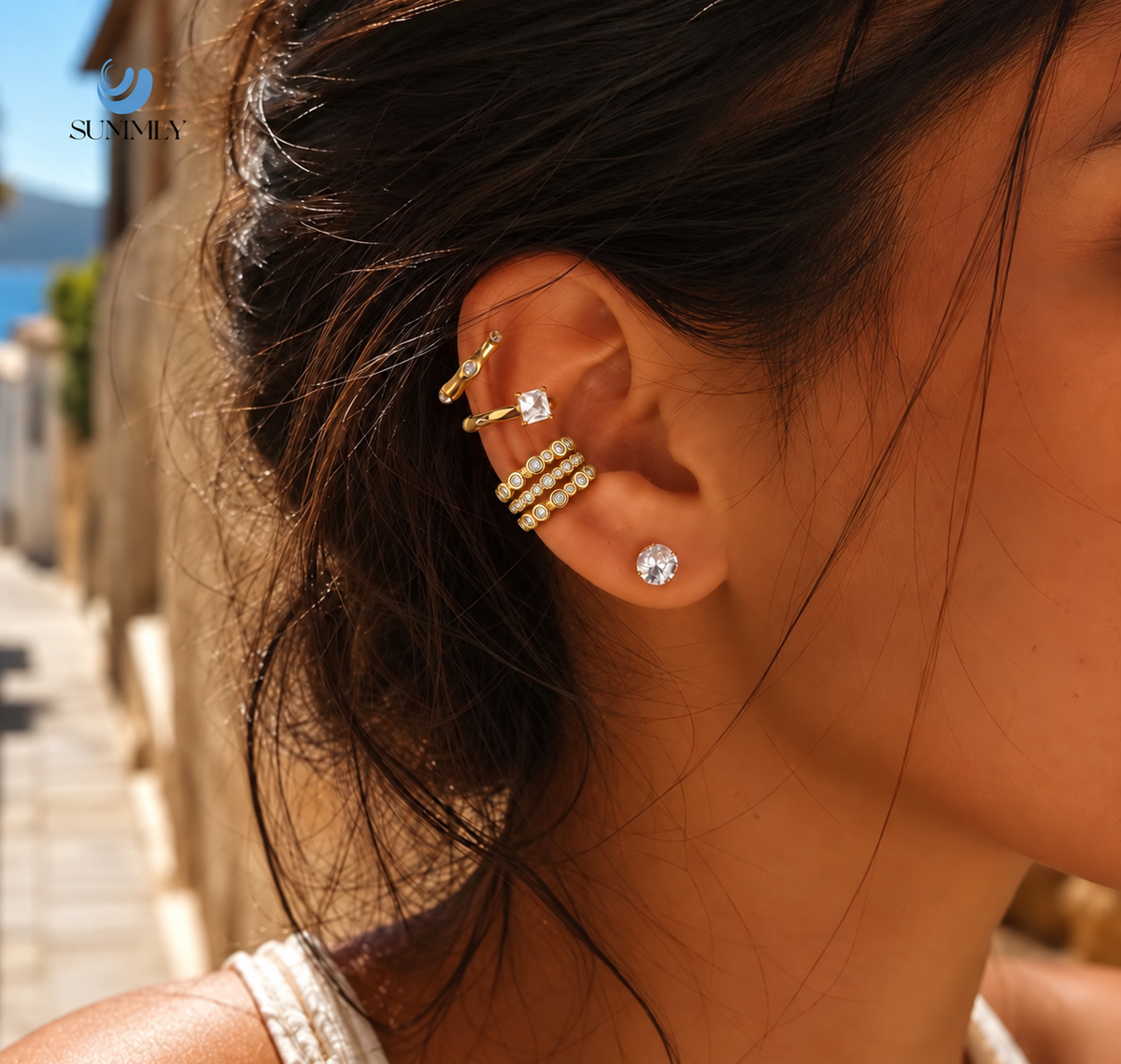 Earcuff tripple zirkonia