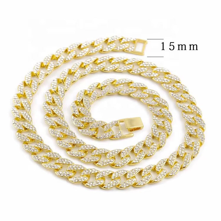 Bold Cuban Chain – Strass Edition