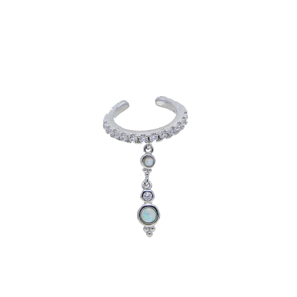 Opal Zirkonia earcufs