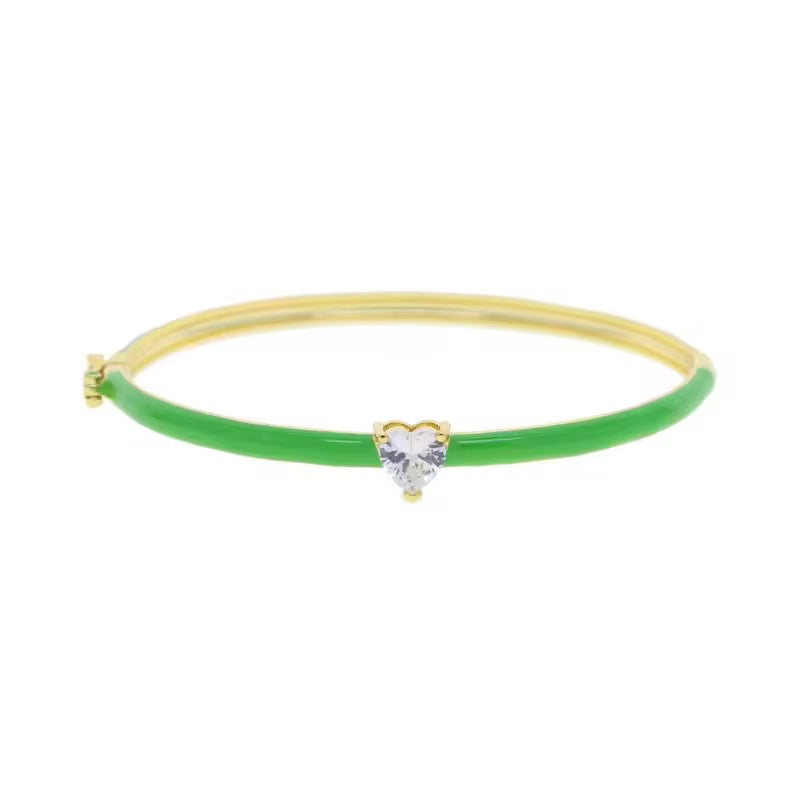 Neon zirkonia hart armband