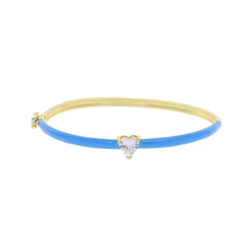 Neon zirkonia hart armband