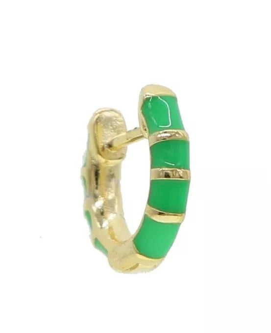 Neon huggie Oorbel