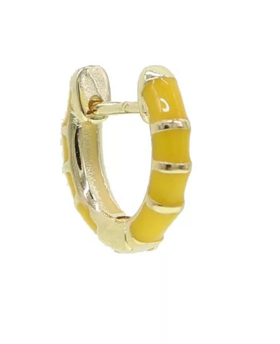 Neon huggie Oorbel