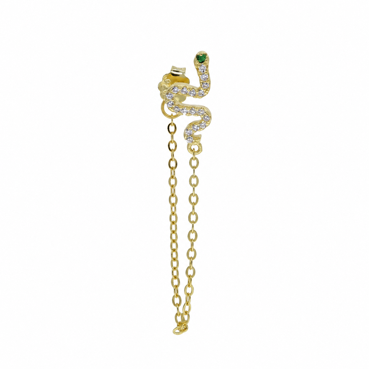 Zirkinia snake chain earring