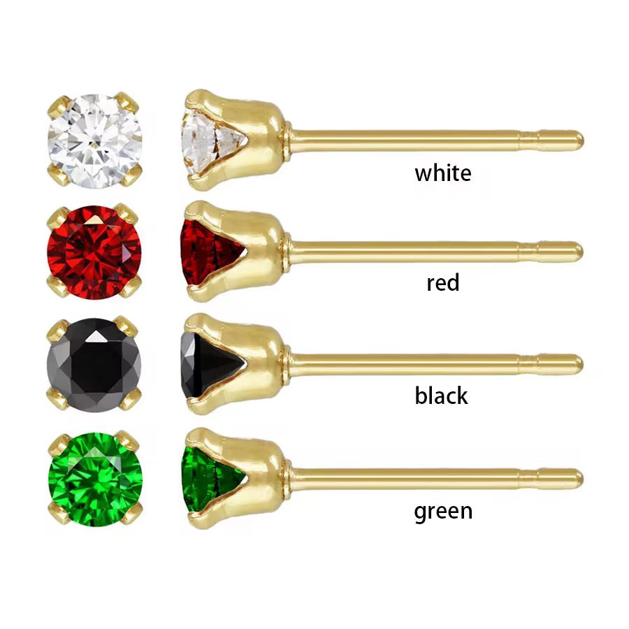 Cubic Zirconia Stud Earrings