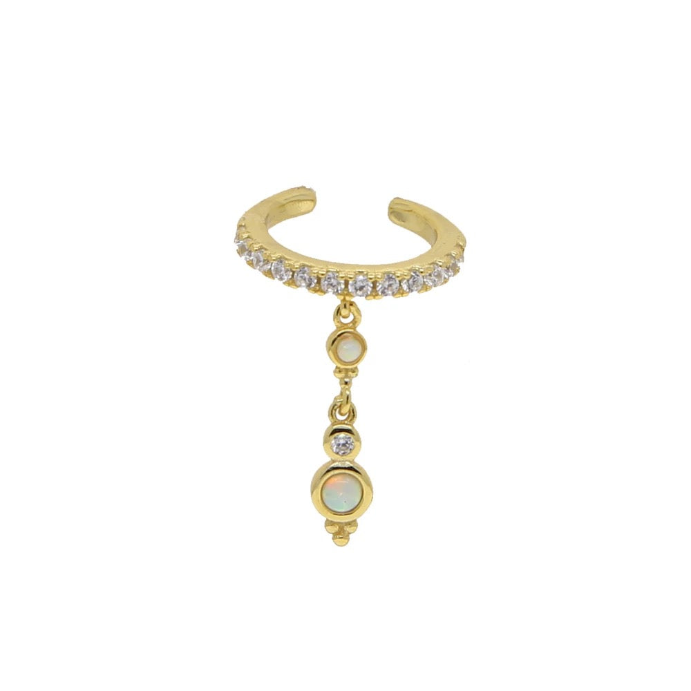 Opal Zirkonia earcufs