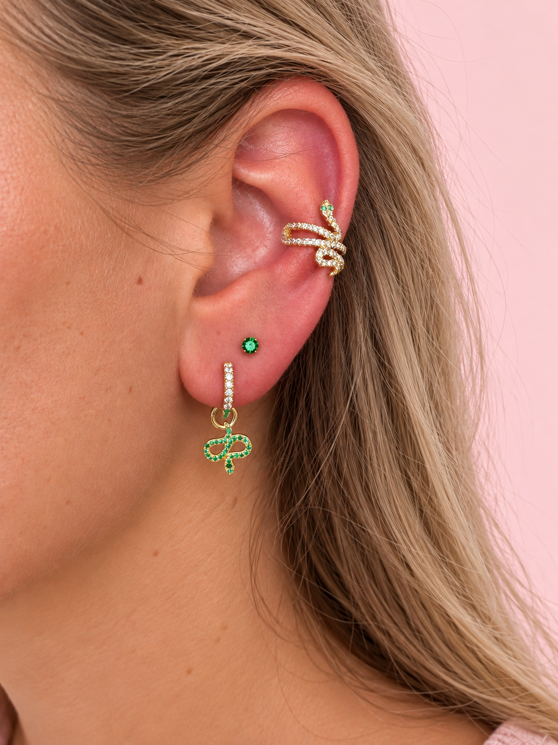 Zirkonia green Snake Mix&Match set