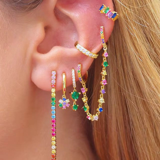 Mix&Match zirkonia regenboog set